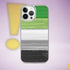 Aromantic Pride Flag Brush Strokes Clear Case for iPhone®